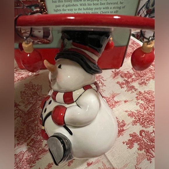 FITZ & FLOYD CHEERS PILLAR CANDLE HOLDER. - Picture 4 of 13